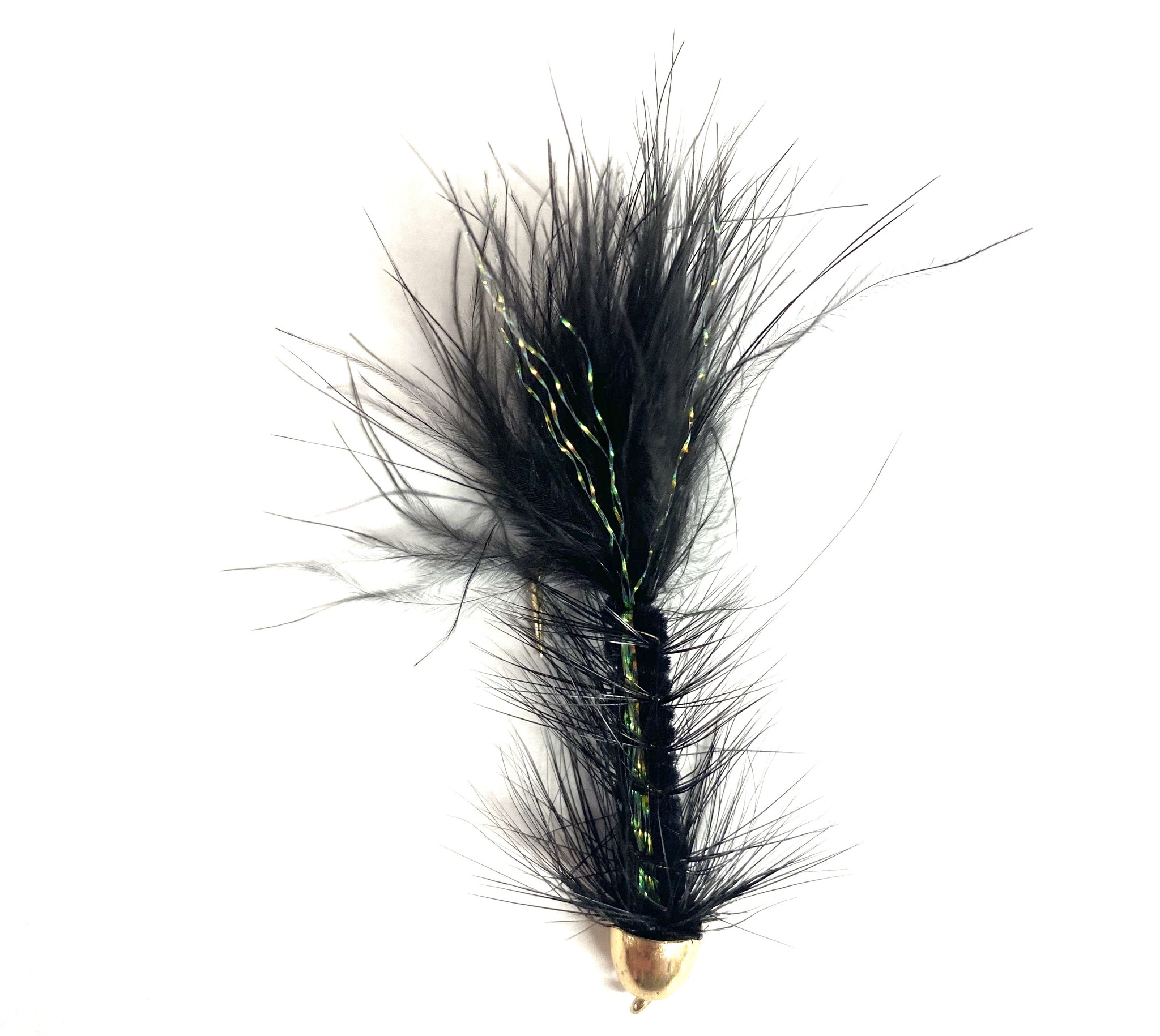 Solitude Fly Company Cone Head Woolly Bugger Black