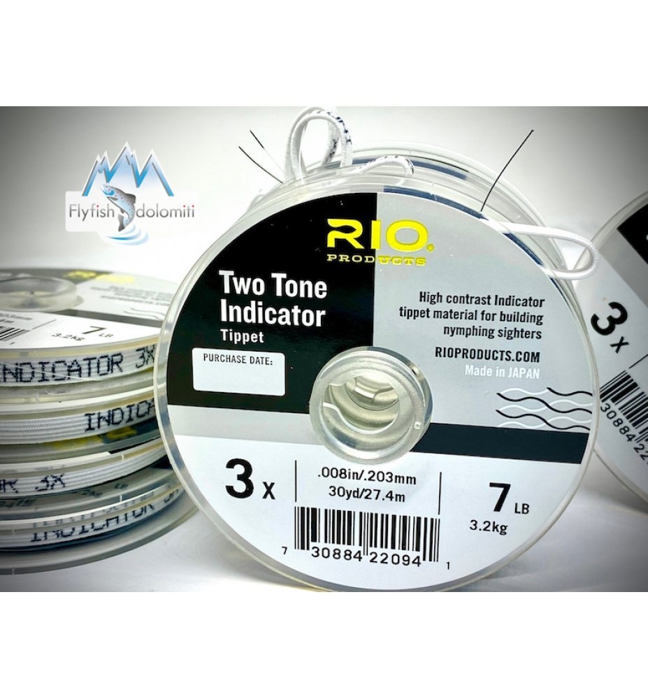 Rio 2 - Tone Indicator Tippet - Black / White