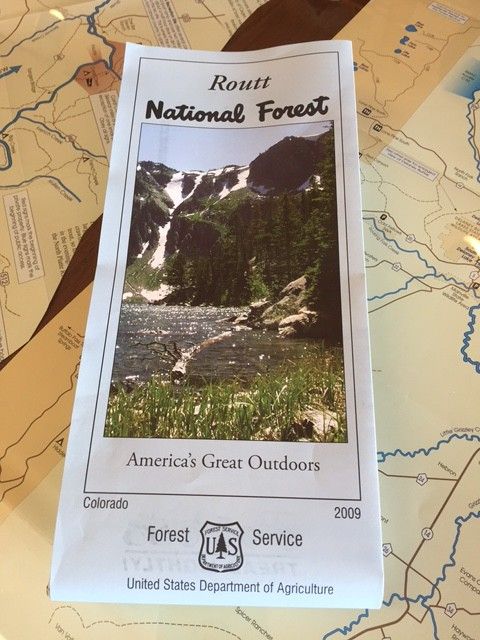 Routt National Forest Map