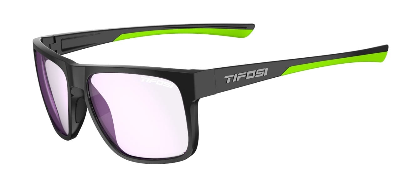 Tifosi Swick, Satin Black/Neon Polarized Sunglasses