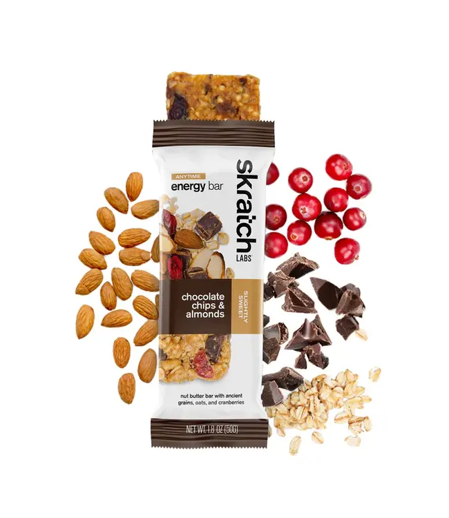 Skratch Labs Anytime Energy Bar: Almond Chocolate Chip