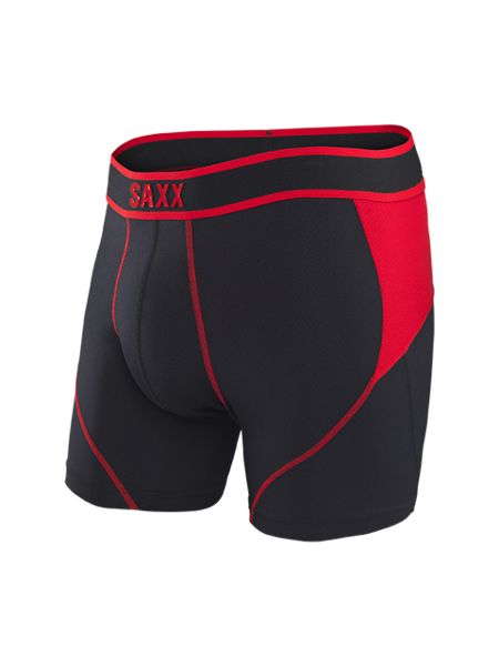 SAXX Kinetic HD Stretch Boxer Briefs - Men's Boxers in Red