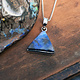 Boulder Opal 15mm Triangular Pendant on Chain
