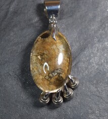 TWS SS Lodolite 35mm Claw Pendant