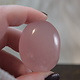 ETE 016 Rose Quartz Polished Palm Stone, Madagascar