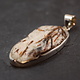 Sterling Silver Astrophyllite 42mm Bezel Set Pendant