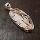Sterling Silver Astrophyllite 42mm Bezel Set Pendant