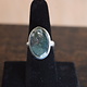 SS Moss Agate Ring Size 7