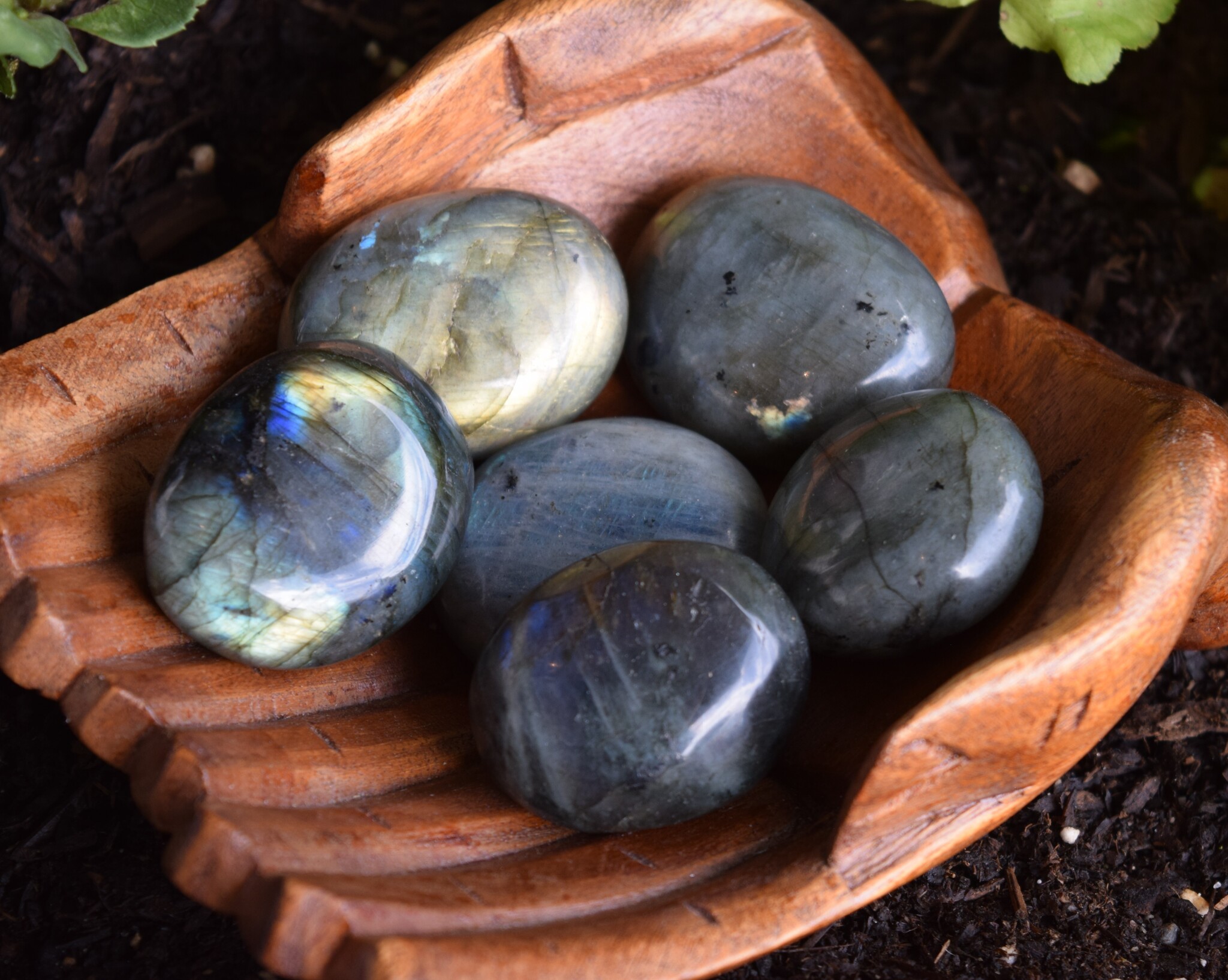 Labradorite Tumbled Palm Stone (2-3")