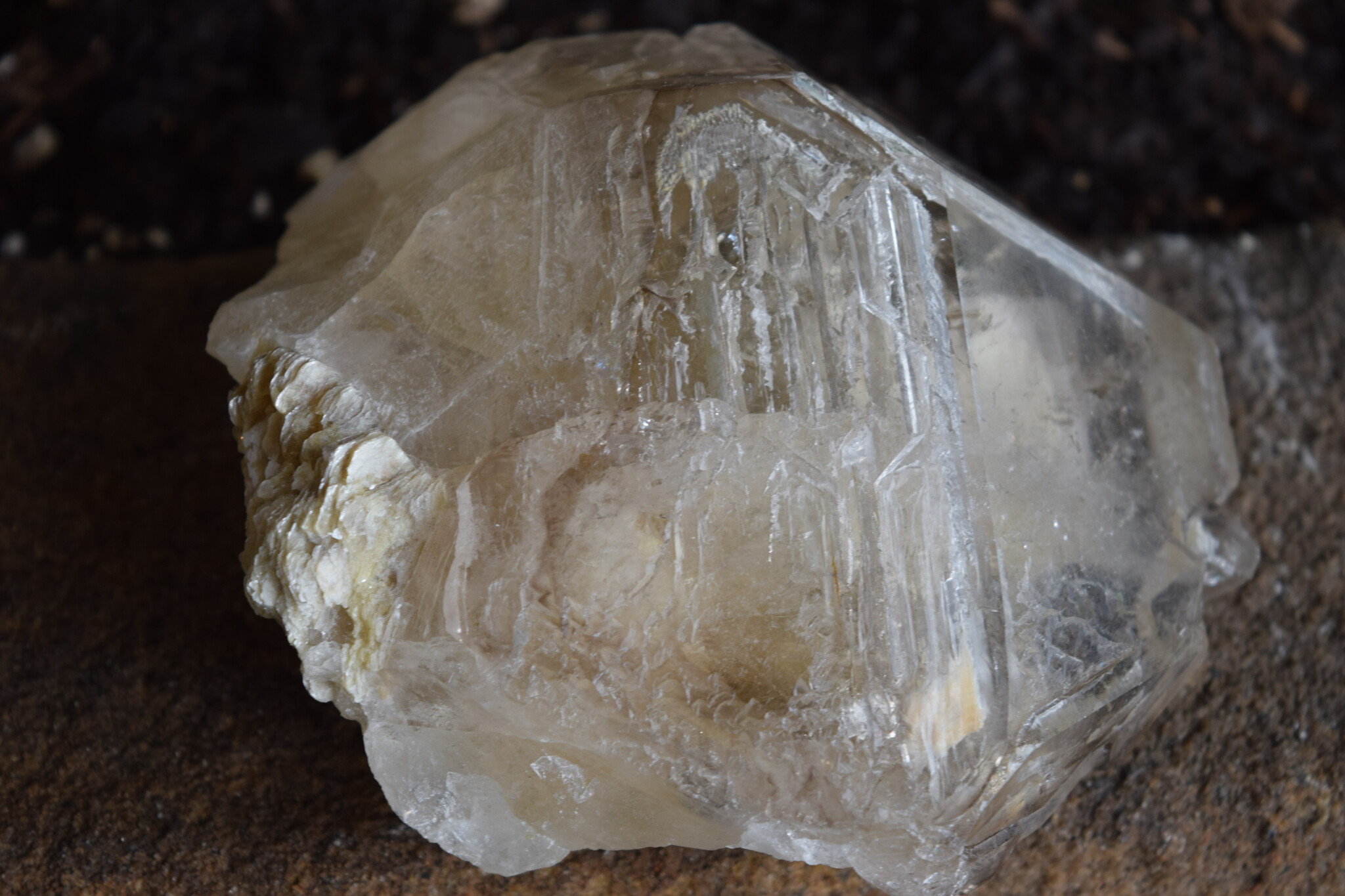 Smoky Elestial Quartz Rough Crystal Specimen 530g, Brazil