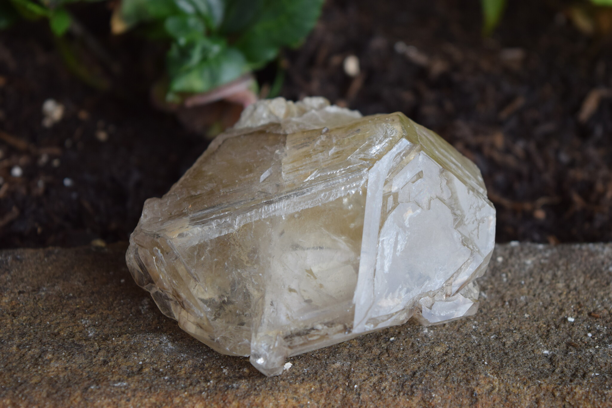 Smoky Elestial Quartz Rough Crystal Specimen 530g, Brazil
