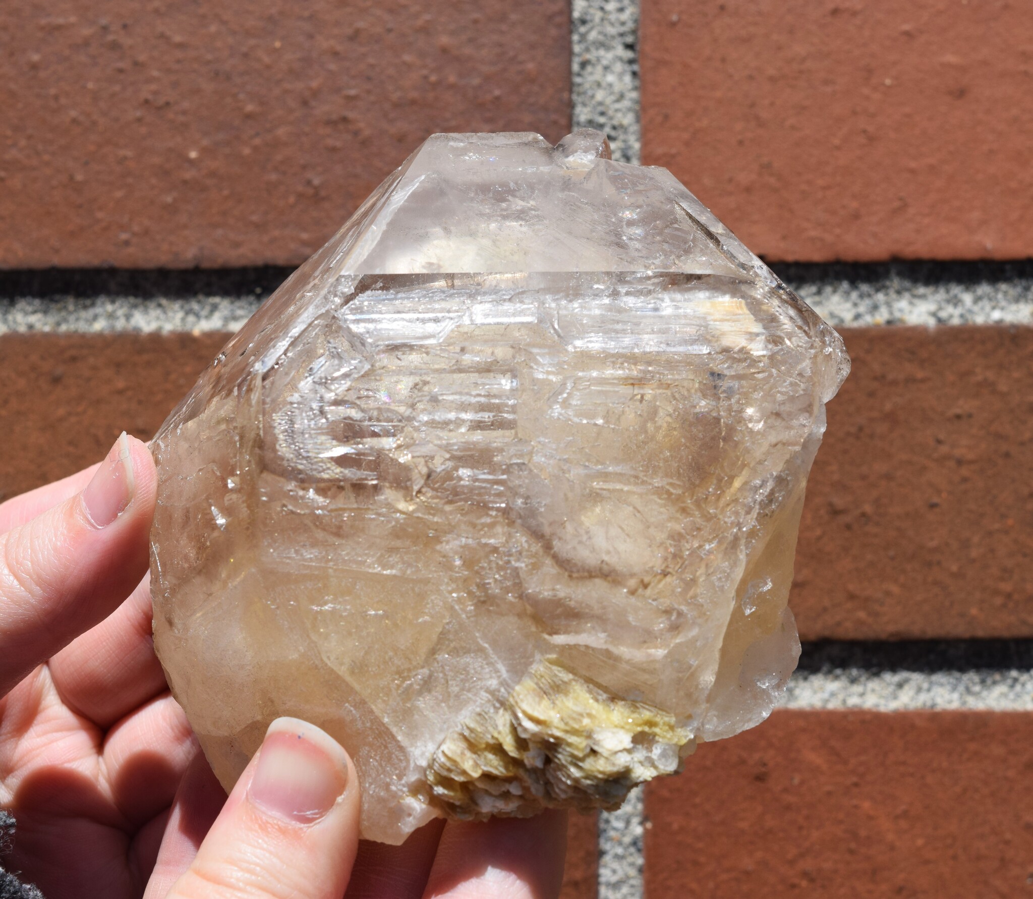 Smoky Elestial Quartz Rough Crystal Specimen 530g, Brazil