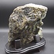 Labradorite 4-Skull Carving in Custom Wood Stand