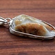 SS Burmese Jadeite Hand-Carved Insect Wire-Framed Pendant. Made by Local Artist: Bonnie AuBuchon