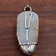 SS Burmese Jadeite Hand-Carved Insect Wire-Framed Pendant. Made by Local Artist: Bonnie AuBuchon