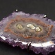 VIT 005 SS Amethyst Stalactite 72mm Slice Custom Frame and Prong Set Pendant