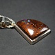 SS Australian Boulder Opal 21mm Triangular Cab Bezel Set Pendant on 18" Chain