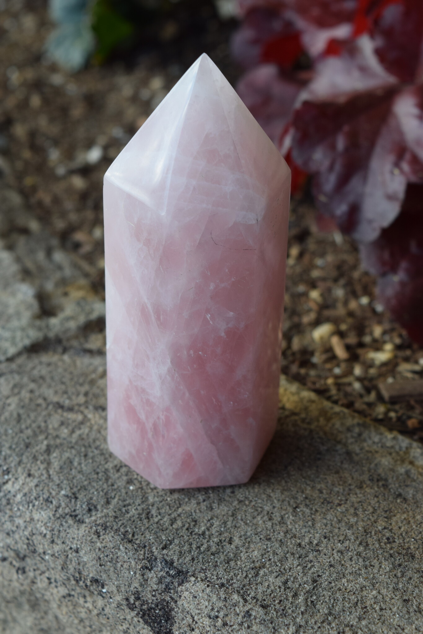 Rose Quartz 490g Polished Point