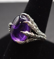 GDS 035 Amethyst 14x17mm Oval Ring Sz. 9
