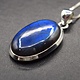 BLB 066 SS Labradorite 15x26mm Oval Cabochon Bezel Set Pendant With Box Chain Necklace, 18"