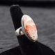 SS Mexican Crazy Lace Agate 25mm Oval Cab Bezel Set Ring Size 6