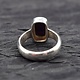 SUG 011 SS Sugilite 8x14mm Rounded Rectangular Cabochon Bezel Set Ring, sz. 10