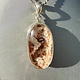 STB 001 SS Lodolite 34mm Oval Cab Bezel Set Pendant