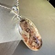 STB 001 SS Lodolite 34mm Oval Cab Bezel Set Pendant