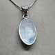 WLM 024 SS Ethiopian Fire Opal 13x19mm Oval Cabochon Bezel Set Pendant With Box Chain Necklace, 18"