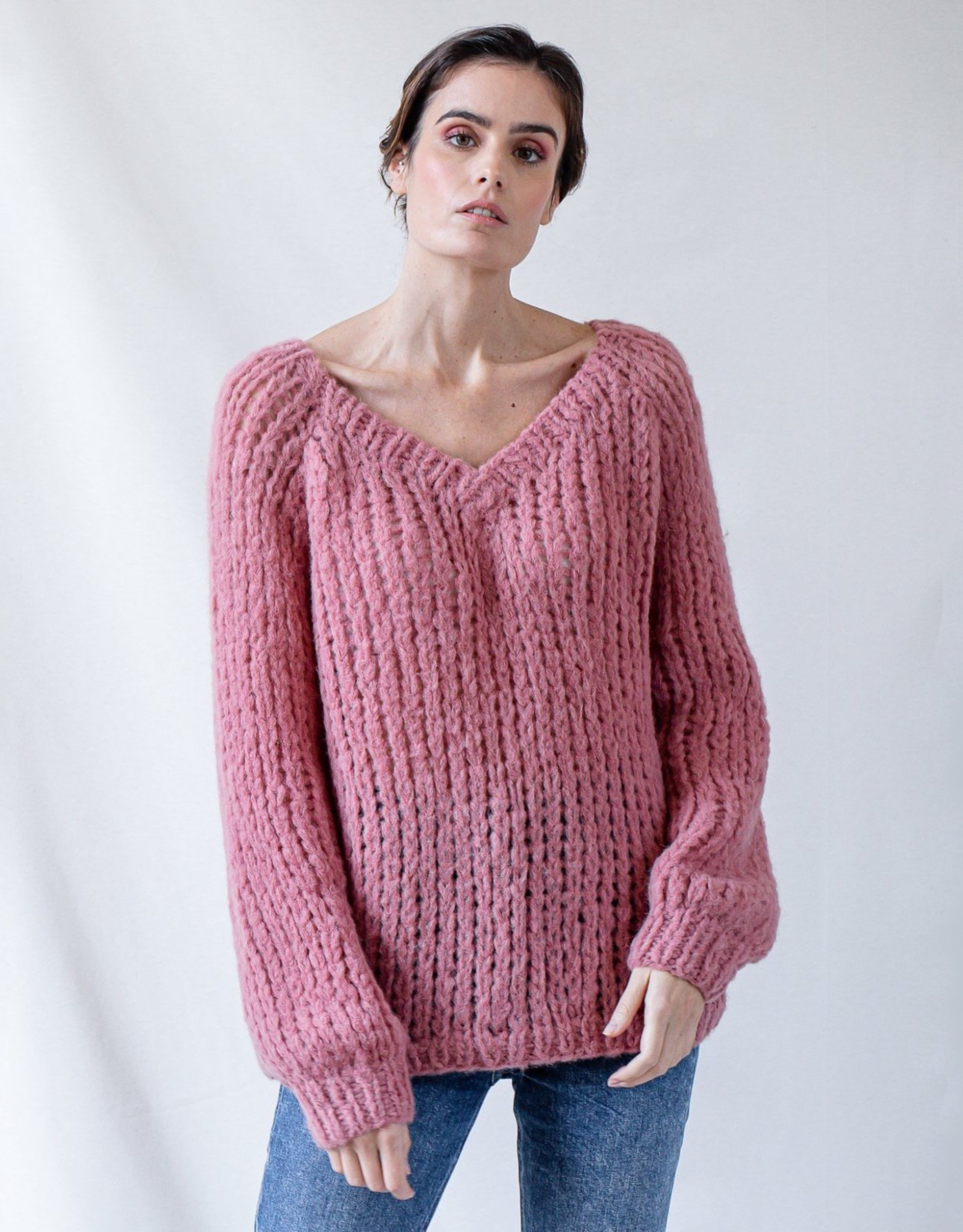 Michele & Hoven Hand-Knit Lila Loop Sweater
