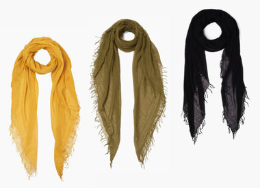 Chan Luu Solid Color Cashmere & Silk Scarf