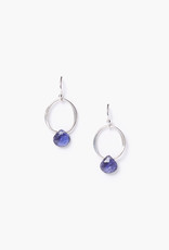 Chan Luu Sterling Iolite Briolette Drop Earrings (5505)