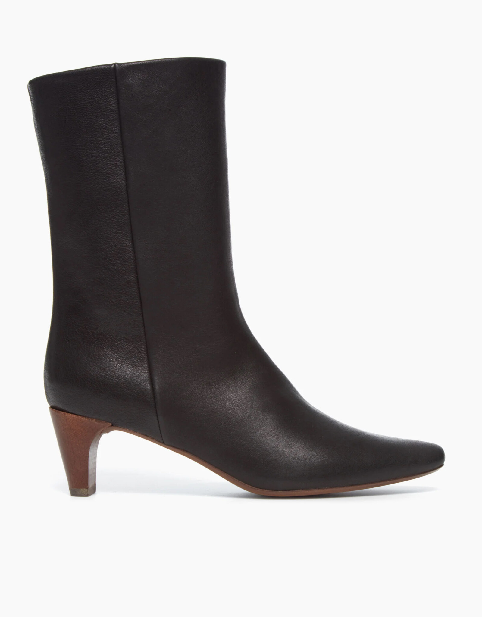 Coclico Wakame Black Leather Heeled Boots