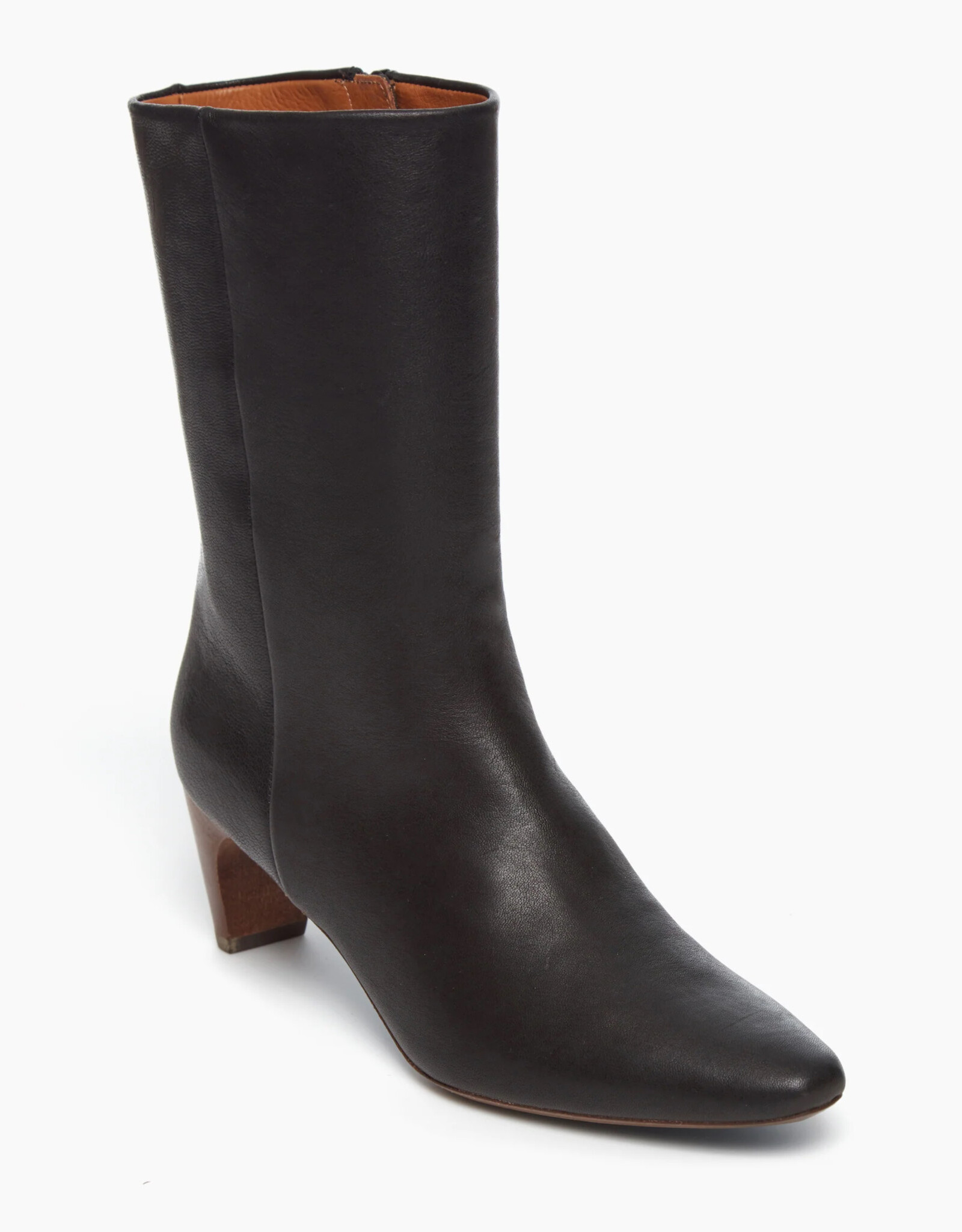 Coclico Wakame Black Leather Heeled Boots