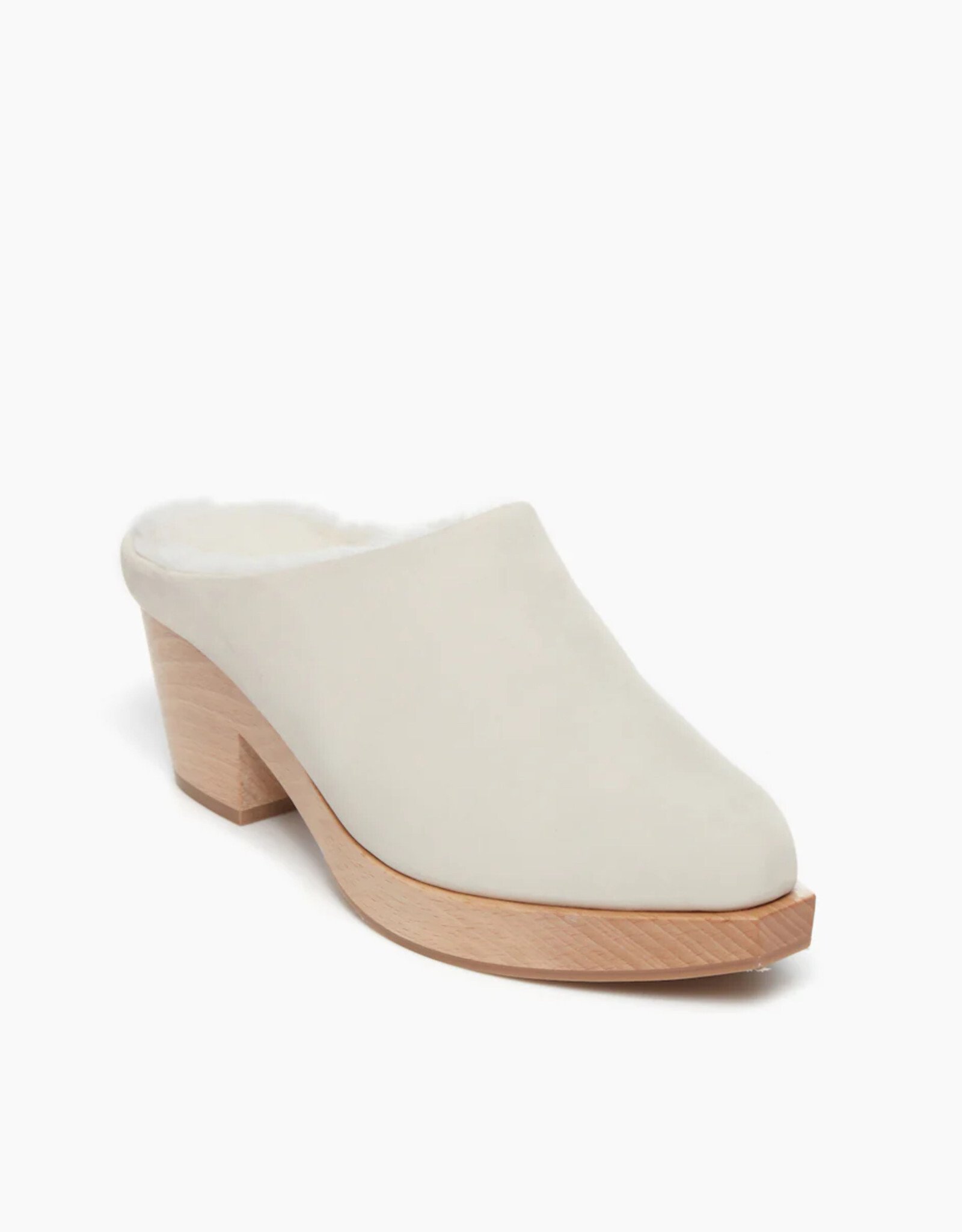 Coclico Coclico Griege Nubuck & Blanco Shearling Kera Clogs