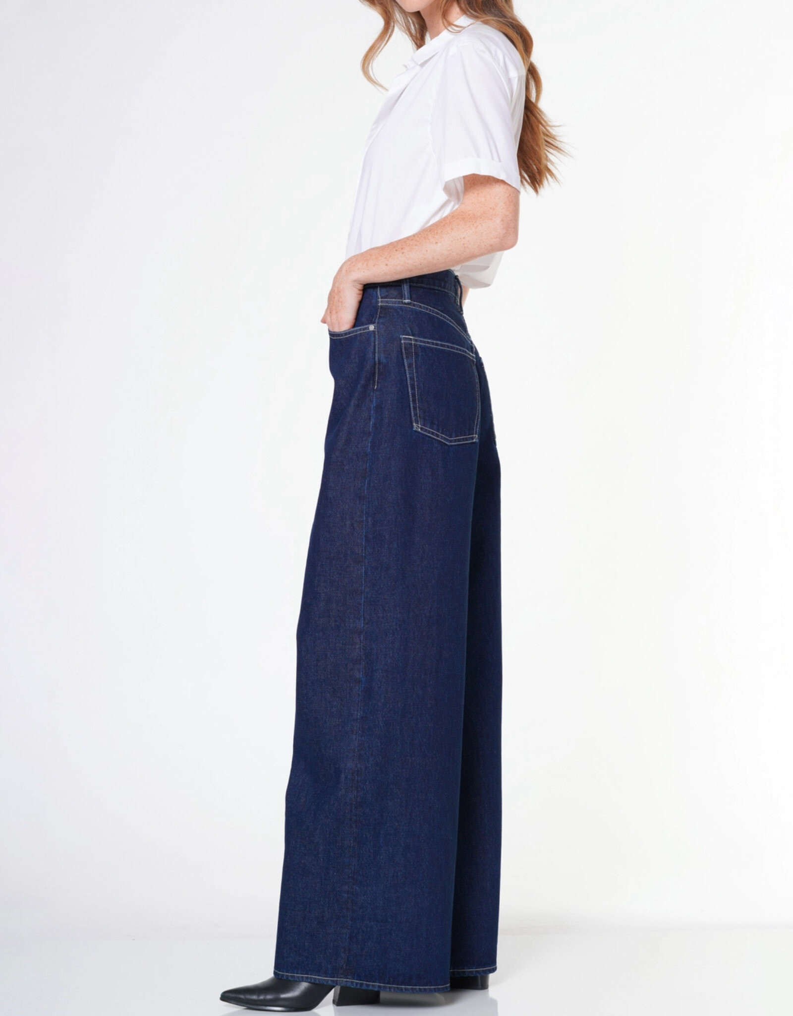 NOEND Heather Baggy Jeans in "Silver Lake"