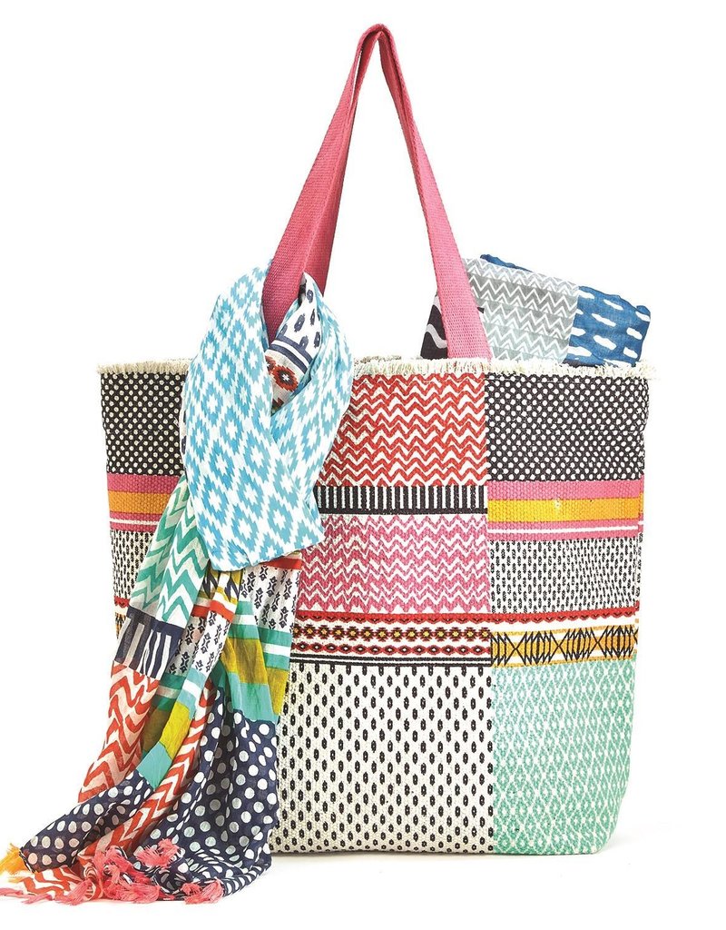 Beach Bag Totem Mineral 100 Cotton