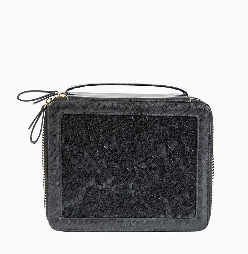 black lace purse