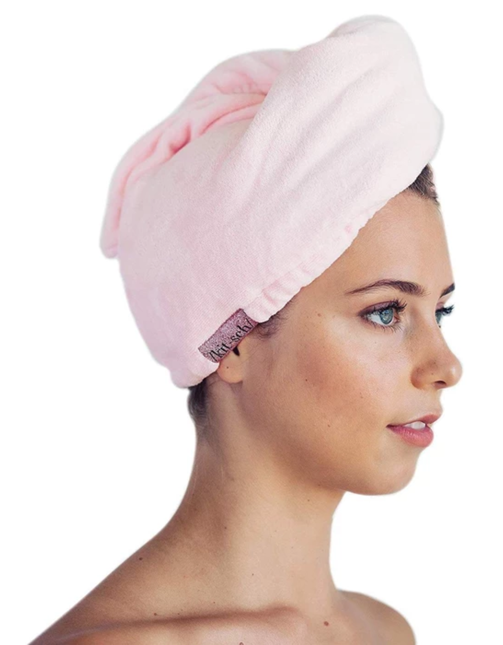 Microfiber Hair Towel - Blush - the busy b
