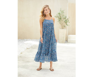 maxi dress navy floral