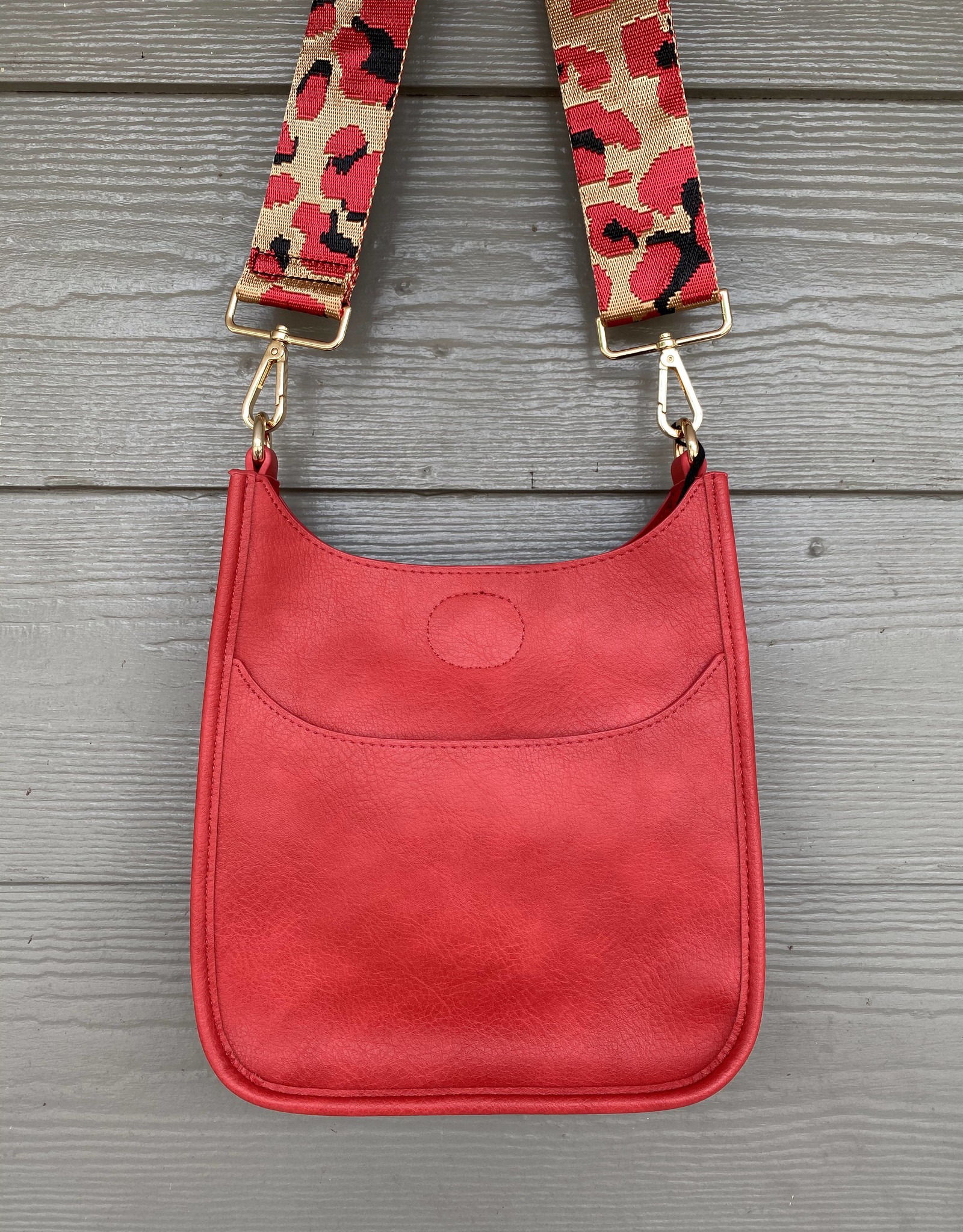 red leather bag strap