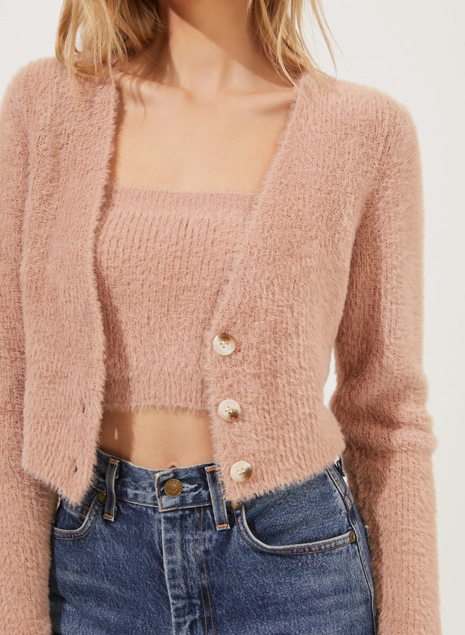 Lorain Sweater Set Pink Clay