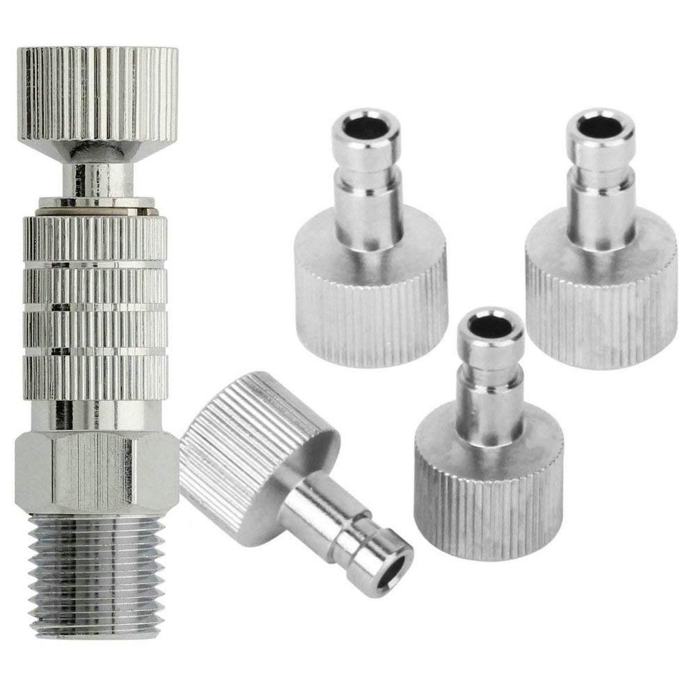 General Airbrush Quick Disconnect Coupler Release Fitting Adapter w/5