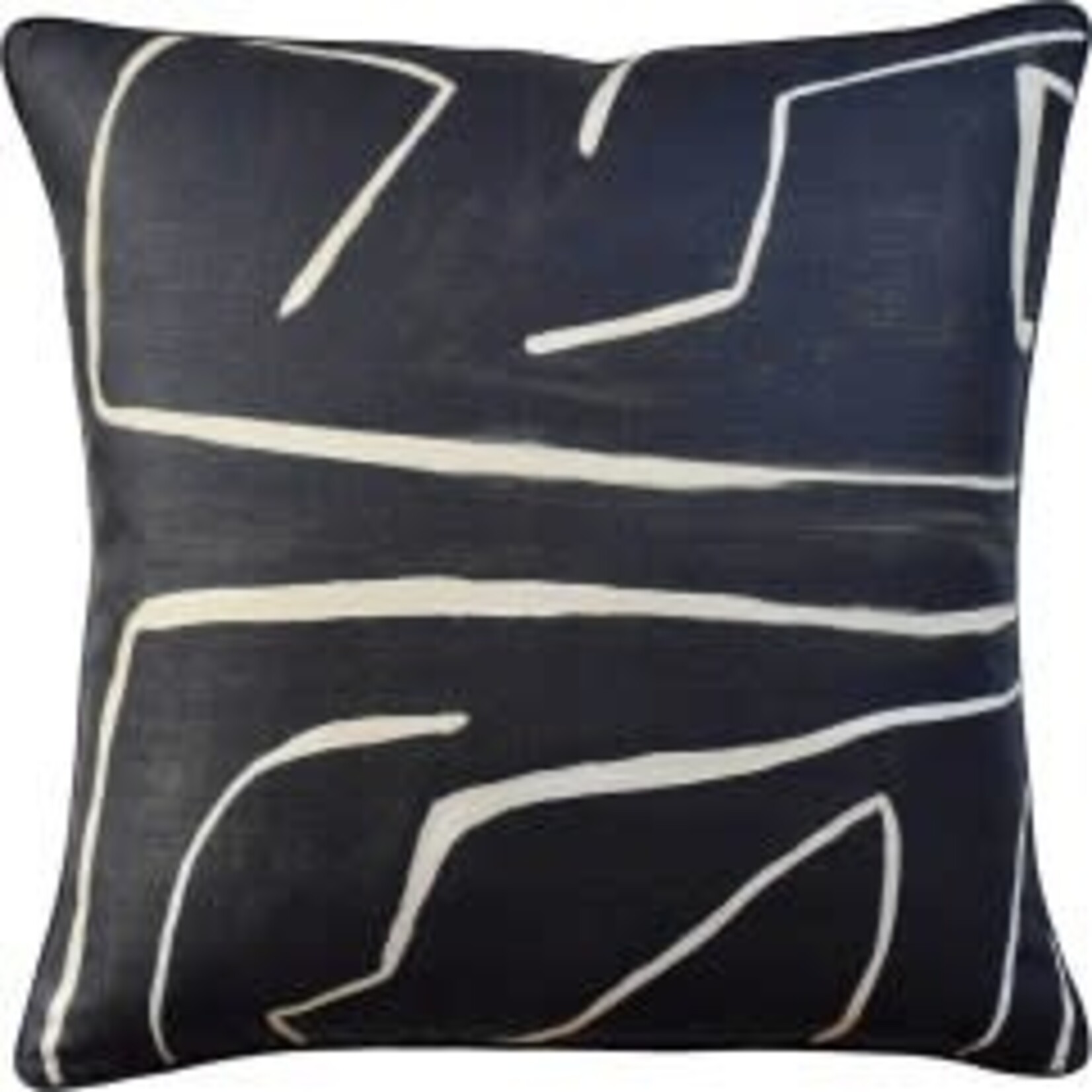 Website Graffito Onyx/Beige Pillow 22"