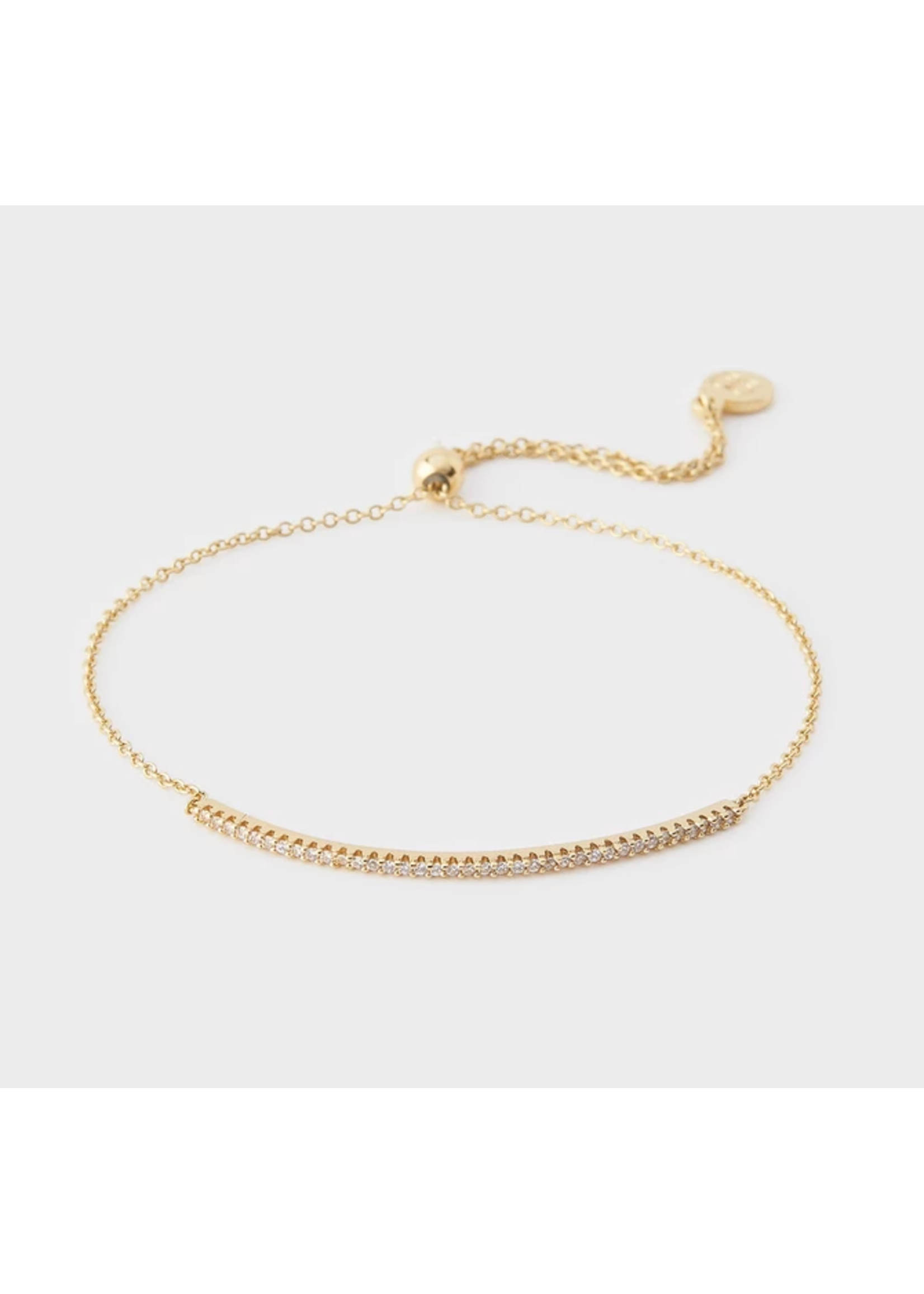 Website Shimmer Adjustable Bracelet - gold
