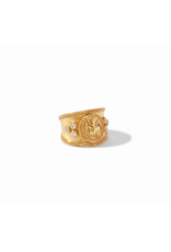 Website Coin Crest Ring  Gold- Size 7