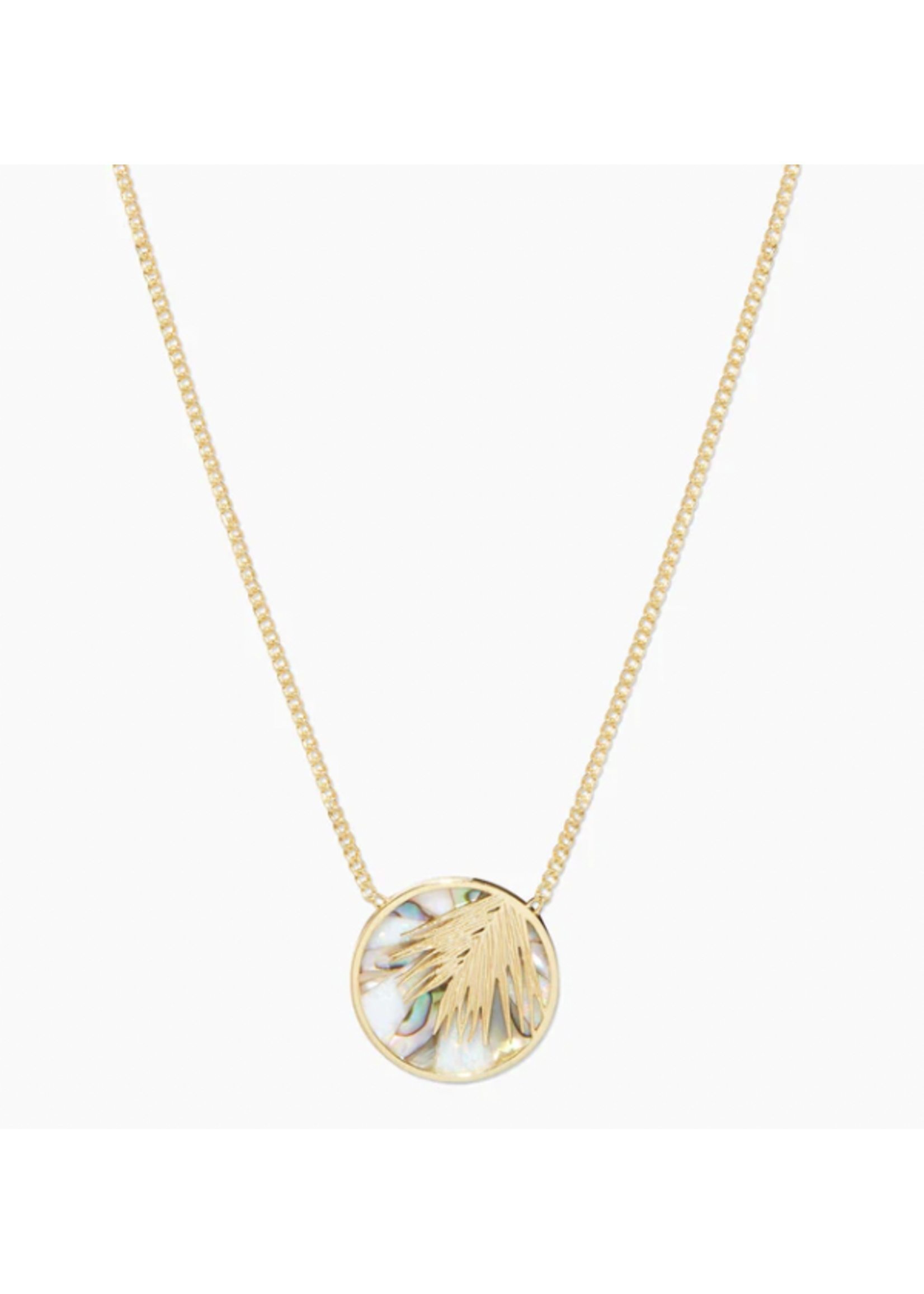 Gorjana Palm Mosaic Necklace - gold