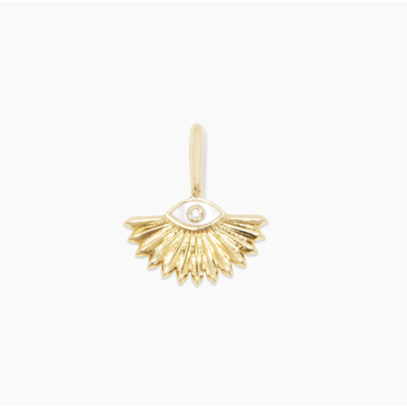 Gorjana Evil Eye Medallion Parker Charm - gold