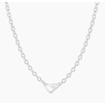 Gorjana Parker Heart Mini Necklace- silver