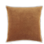 Gehry Velvet/Linen Caramel Pillow 22"